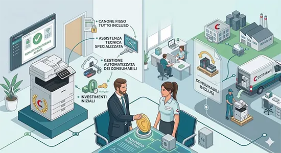 Noleggio operativo stampanti ufficio